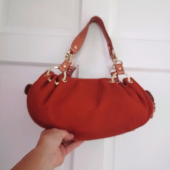 Kathy Van Zeeland Orange Handbag - Picture 7 of 10